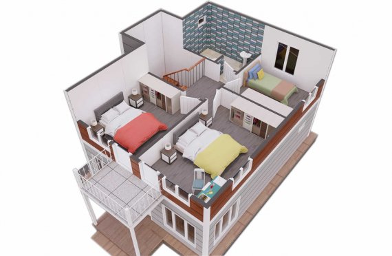 126 m2 Prefabric Villa