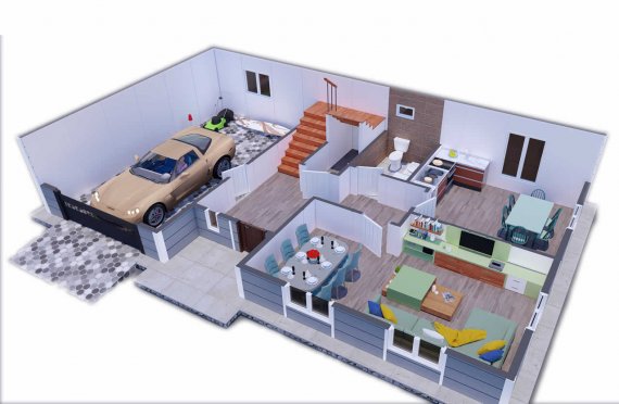 206 m2 Prefabric Villa
