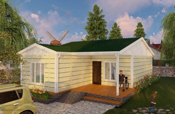 73 m2 Single Story Modular Home