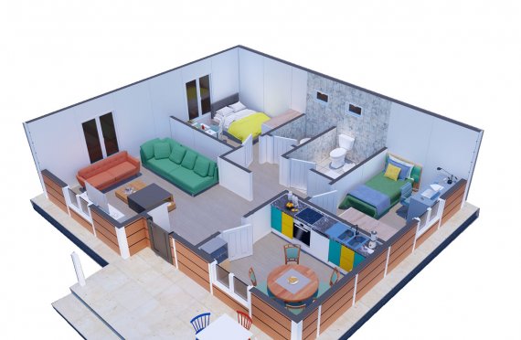 75 m2 Single Story Modular Home