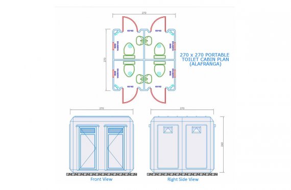 toilet dimensions 