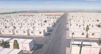 Container housing project for Syrian refugees