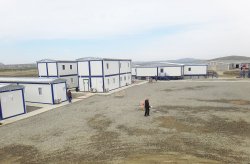 Prefabricated work site buildings for European gas pipeline extension project from Karmod